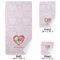 Valentine Owls Bath Towel Sets - 3-piece - Approval