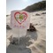 Valentine Owls Beach Spiker white on beach with sand