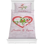 Valentine Owls Comforter Set - Twin (Personalized)