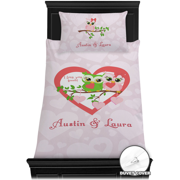 Valentine Owls Bedding Set (TwinXL) - Duvet
