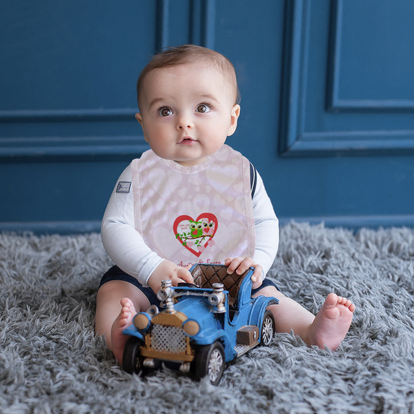 Valentine Owls Bib Lifestyle Boy