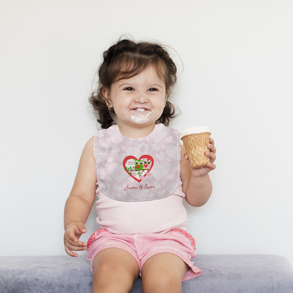 Valentine Owls Bib Lifestyle Girl