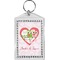 Valentine Owls Bling Keychain (Personalized)
