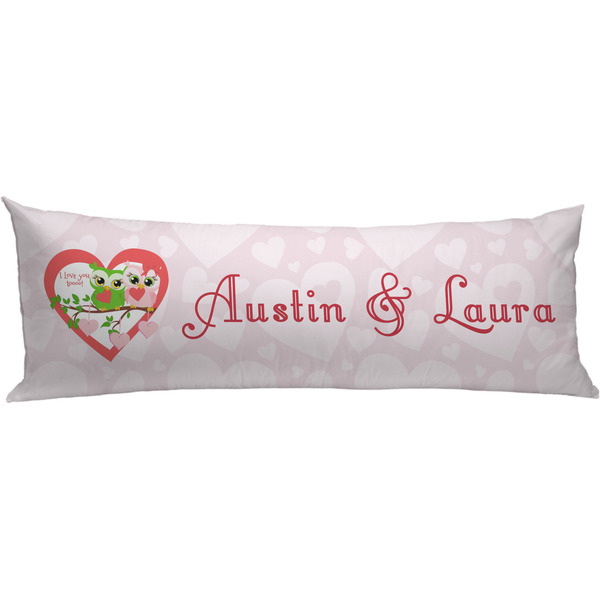 Custom Valentine Owls Body Pillow Case (Personalized)