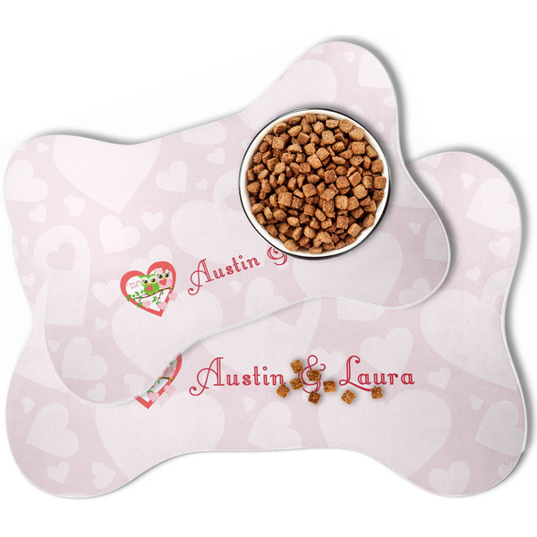 Valentine Owls Bone Shaped Dog Mats - MAIN
