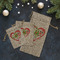 Valentine Owls Burlap Gift Bags - LIFESTYLE (Flat lay)