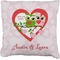 Valentine Owls Burlap Pillow 24"