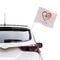Valentine Owls Car Flag - Large - LIFESTYLE