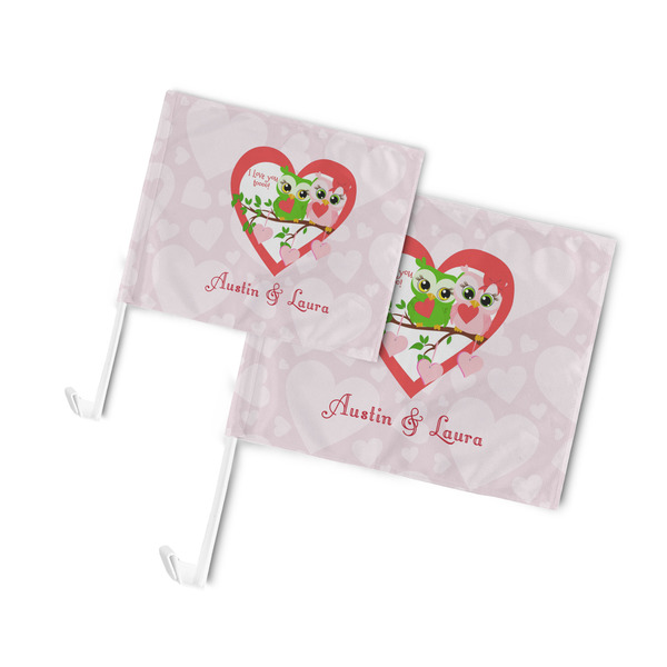 Valentine Owls Car Flags - PARENT MAIN (both sizes)