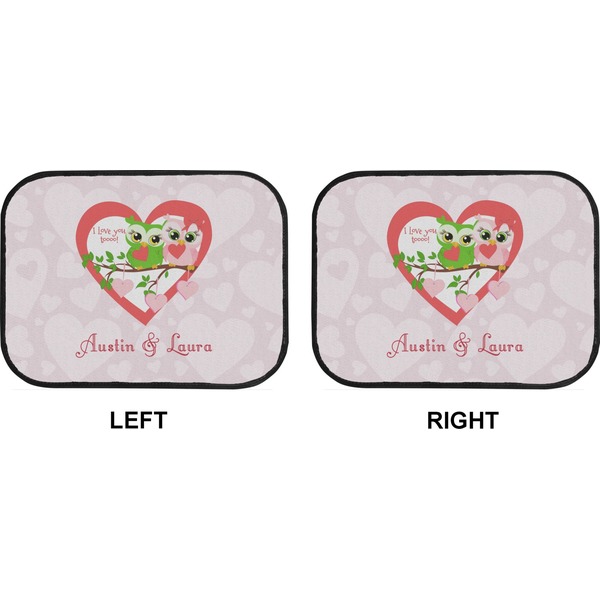 Valentine Owls Car Floor Mats (Back Seat) (Approval)