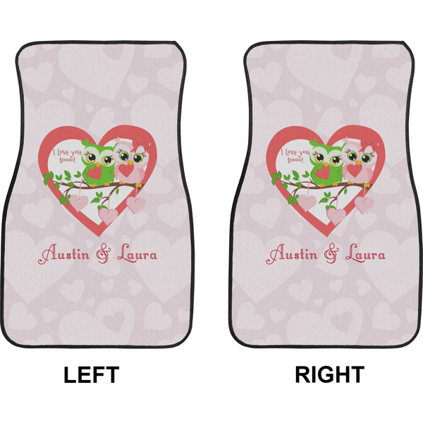 Valentine Owls Car Mat Front - Approval
