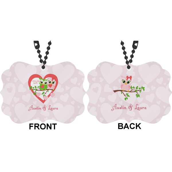 Valentine Owls Car Ornament (Approval)