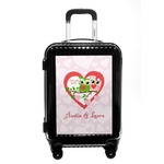 Valentine Owls Carry On Hard Shell Suitcase (Personalized)