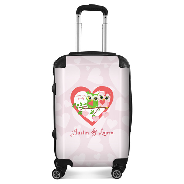 Custom Valentine Owls Suitcase - 20" Carry On (Personalized)