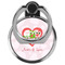 Valentine Owls Cell Phone Ring Stand & Holder - Front (Collapsed)