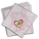 Valentine Owls Cloth Napkins (Set of 4) (Personalized)