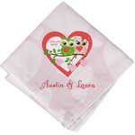 Valentine Owls Cloth Napkin w/ Couple's Names