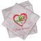Valentine Owls Cloth Napkins - Personalized Lunch (PARENT MAIN Set of 4)