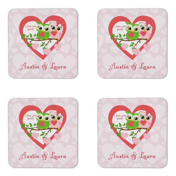 Valentine Owls Coaster Set - APPROVAL