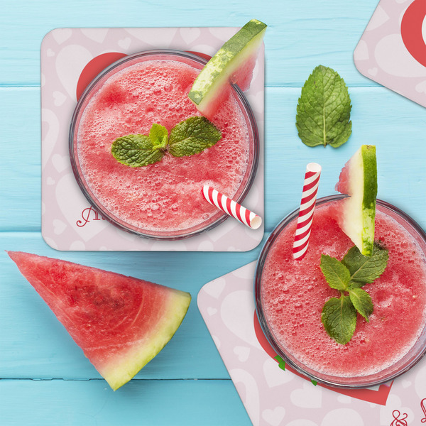 Valentine Owls Coaster Set - LIFESTYLE