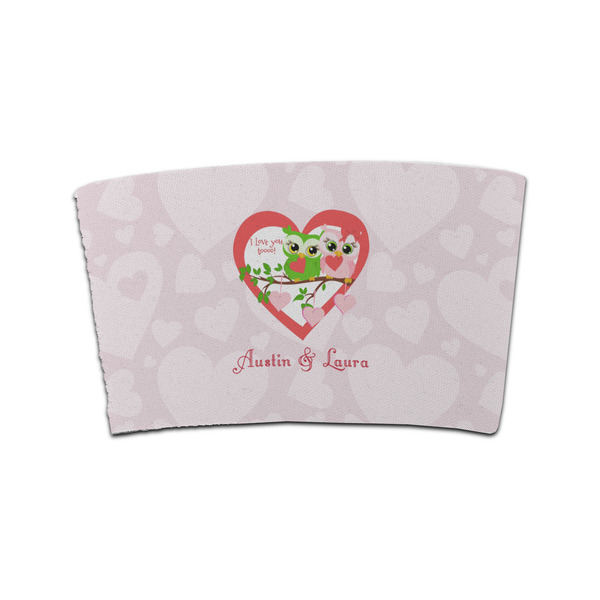 Custom Valentine Owls Coffee Cup Sleeve (Personalized)