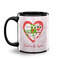 Valentine Owls Coffee Mug - 11 oz - Black