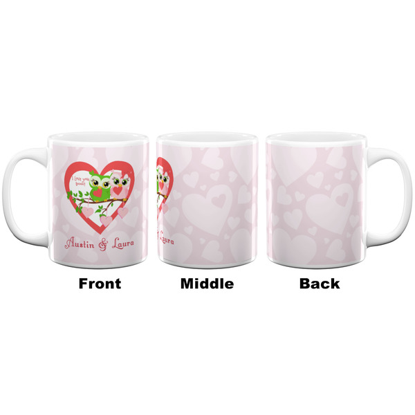 Valentine Owls Coffee Mug - 11 oz - White APPROVAL