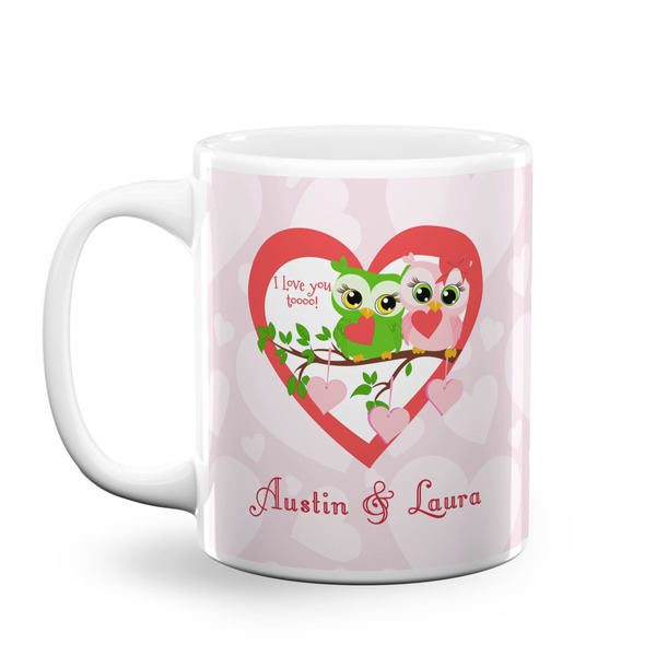 Custom Valentine Owls Coffee Mug (Personalized)