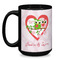 Valentine Owls Coffee Mug - 15 oz - Black
