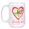 Valentine Owls Coffee Mug - 15 oz - White