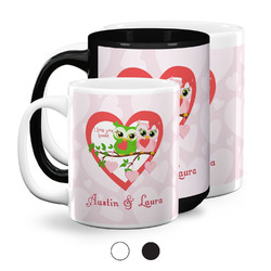 Valentine Owls Coffee Mugs (Personalized)