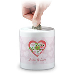 Valentine Owls Coin Bank (Personalized)