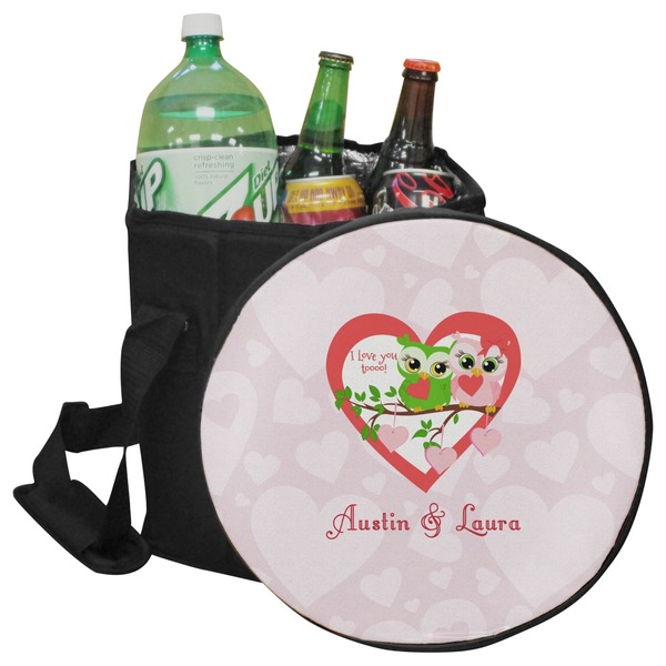 Custom Valentine Owls Collapsible Cooler & Seat (Personalized)