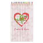 Valentine Owls Colored Pencils (Personalized)