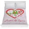 Valentine Owls Comforter - Full / Queen (Personalized)