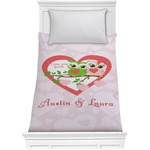 Valentine Owls Comforter - Twin (Personalized)