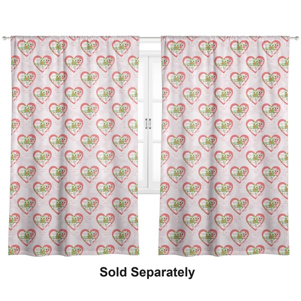 Custom Valentine Owls Curtain Panel - Custom Size (Personalized)