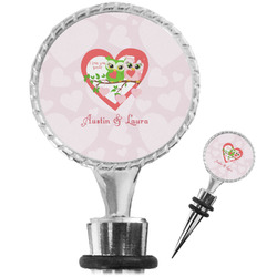 Valentine Owls Wine Bottle Stopper (Personalized)