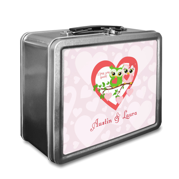 Custom Valentine Owls Lunch Box (Personalized)