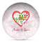 Valentine Owls Microwave Safe Plastic Plate - Composite Polymer (Personalized)