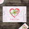 Valentine Owls Disposable Paper Placemat - In Context