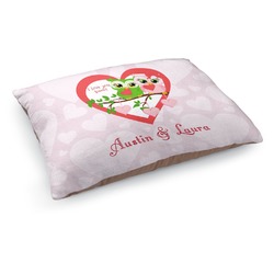 Valentine Owls Dog Bed - Medium w/ Couple's Names