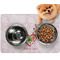 Valentine Owls Dog Food Mat - Small LIFESTYLE