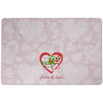 Valentine Owls Dog Food Mat w/ Couple's Names