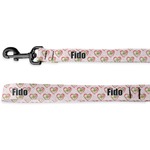 Valentine Owls Deluxe Dog Leash - 4 ft (Personalized)