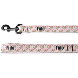 Valentine Owls Deluxe Dog Leash (Personalized)