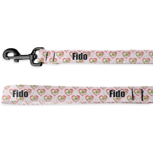 Custom Valentine Owls Deluxe Dog Leash - 4 ft (Personalized)