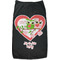 Valentine Owls Dog T-Shirt - Flat