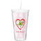 Valentine Owls Double Wall Tumbler with Straw (Personalized)