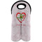 Valentine Owls Double Wine Tote - Front (new)